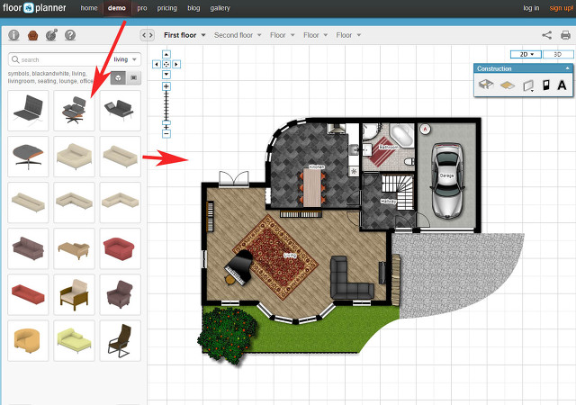 가구배치 인테리어 평면도 그리기 floor planner 이용방법 RAIA의 블로그 이야기